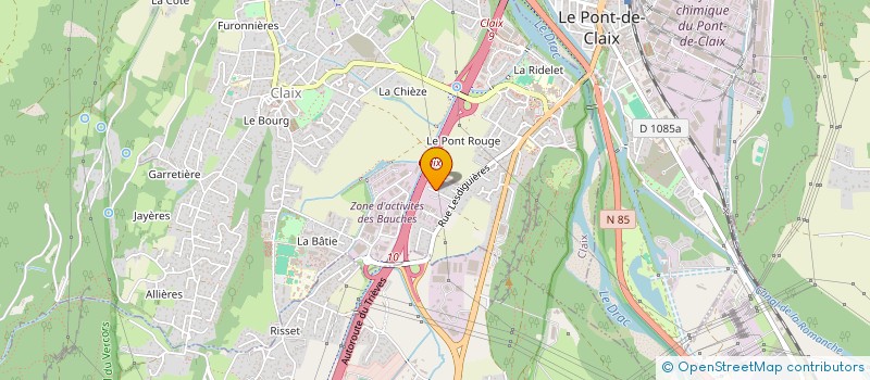 localisation de l'entreprise ASF PROPRETE à CLAIX