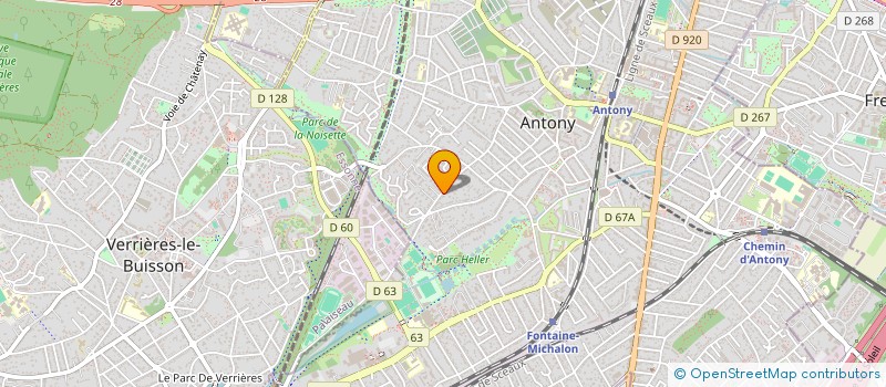 localisation de l'entreprise ASF TRAVAUX à ANTONY