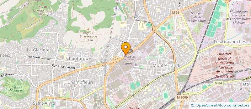 localisation de l'entreprise ASFA LES APACHES  CLERMONT-FERRAND