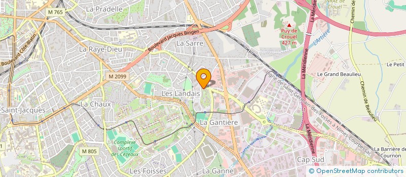 localisation de l'entreprise ASFA LES DRAGONS  CLERMONT-FERRAND