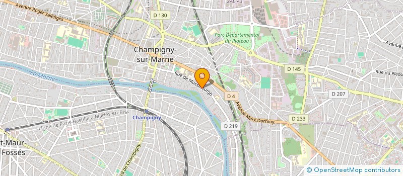 localisation de l'entreprise ASFALTDEM à CHAMPIGNY-SUR-MARNE
