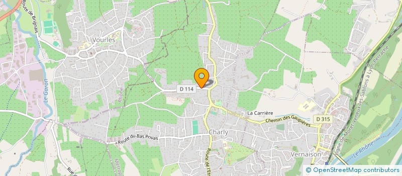 localisation de l'entreprise ASFAM  CHARLY