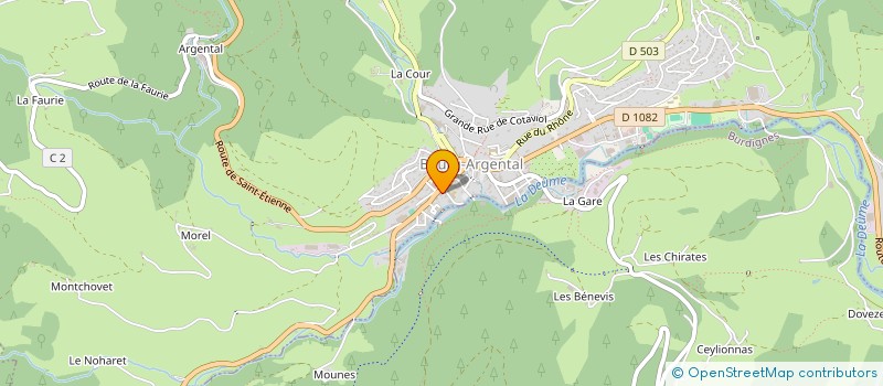 localisation de l'entreprise ASFC CONSEIL  BOURG-ARGENTAL