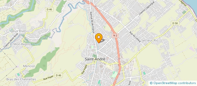 localisation de l'entreprise ASFC JEUNES MAHORAIS à SAINT-ANDRE
