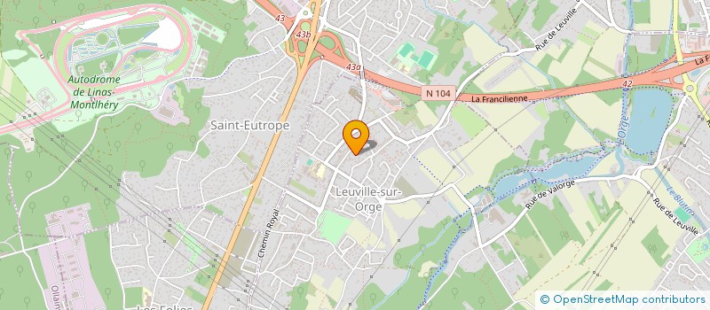 localisation de l'entreprise ASFD LIVING SPACES  LEUVILLE-SUR-ORGE