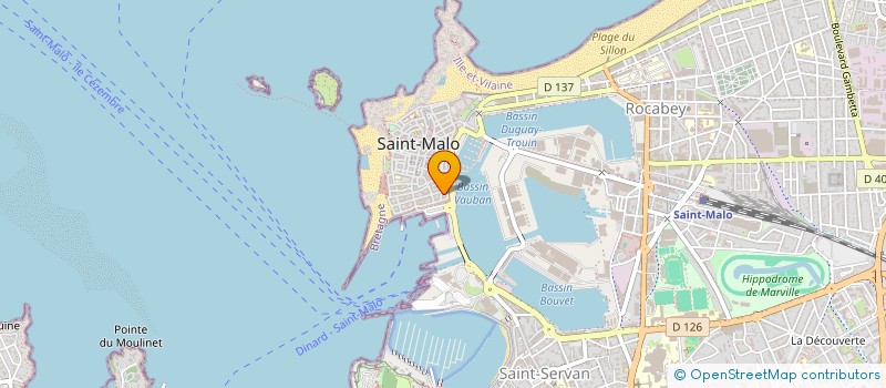 localisation de l'entreprise ASFELD RECEPTION  SAINT-MALO