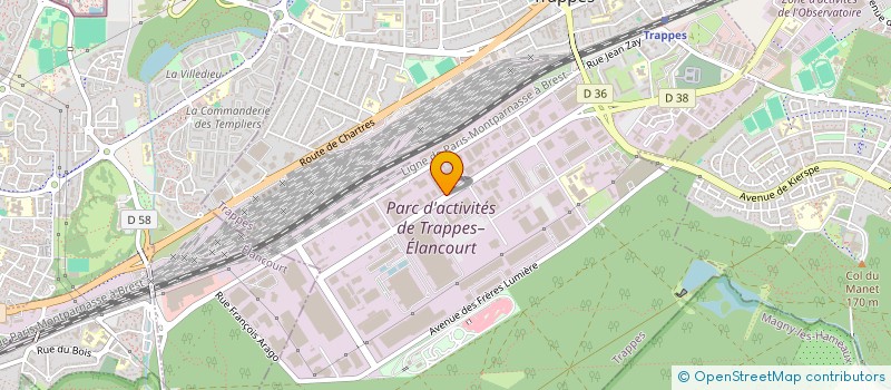 localisation de l'entreprise ASFER à TRAPPES