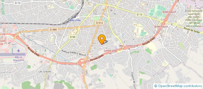 localisation de l'entreprise ASFER à ALBI