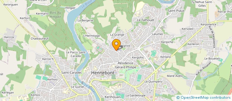 localisation de l'entreprise ASFF  HENNEBONT