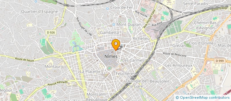 localisation de l'entreprise ASFLOR  NIMES