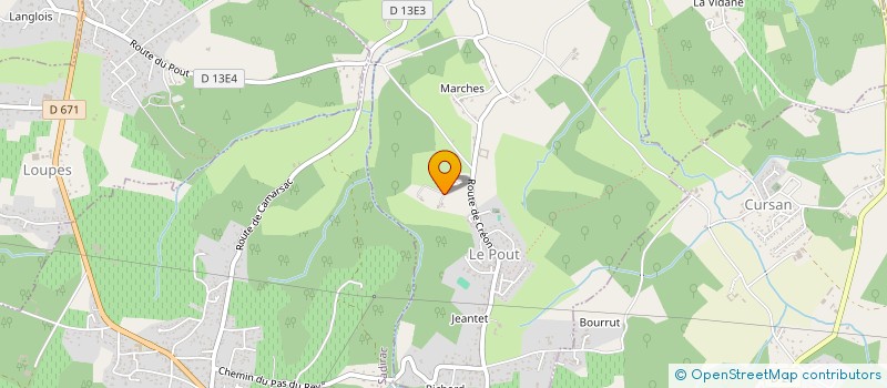 localisation de l'entreprise ASFM METAL  LE POUT