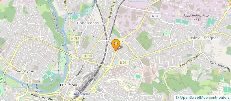 localisation de l'entreprise ASFO GRAND SUD 16 à ANGOULEME