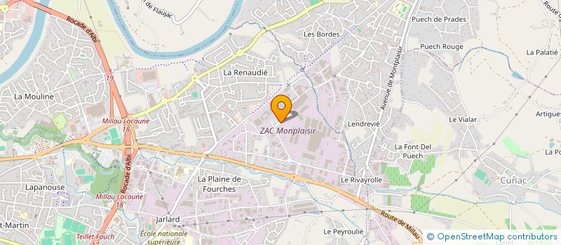 localisation de l'entreprise ASFO GRAND SUD GP à ALBI