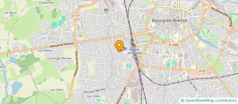 localisation de l'entreprise ASFORLEX à BOURG-EN-BRESSE