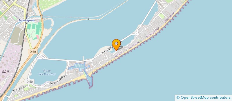 localisation de l'entreprise ASFORME à FRONTIGNAN