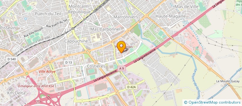 localisation de l'entreprise ASFORMED  NIMES