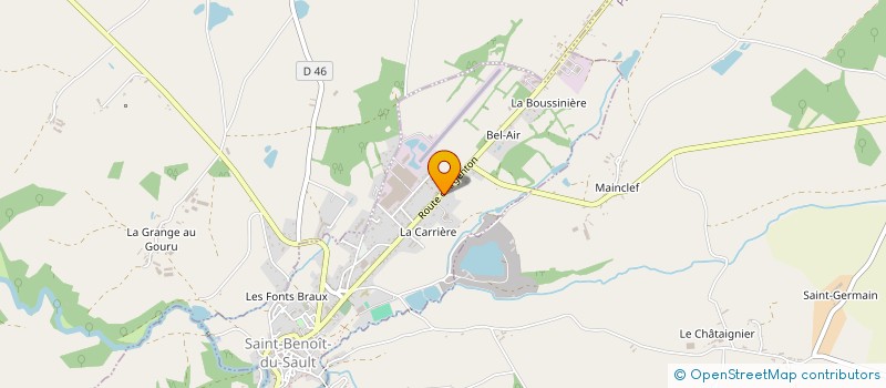 localisation de l'entreprise ASFORMIA T.I.C à SAINT-BENOIT-DU-SAULT