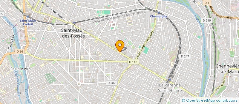 localisation de l'entreprise ASFRYC à ST MAUR DES FOSSES