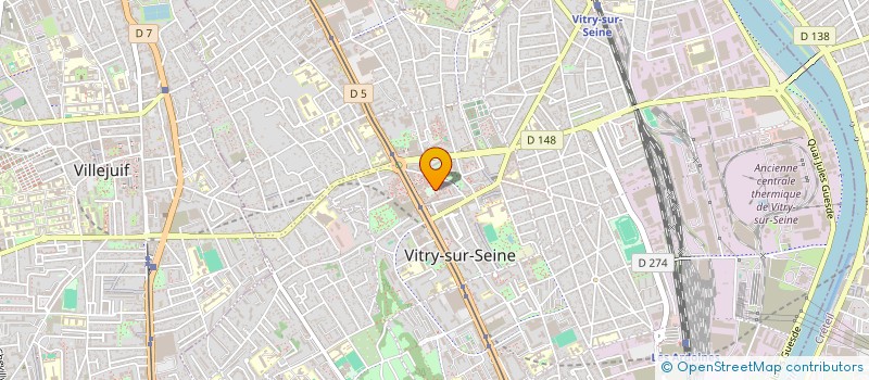 localisation de l'entreprise ASFY TRANSPORTS à VITRY-SUR-SEINE