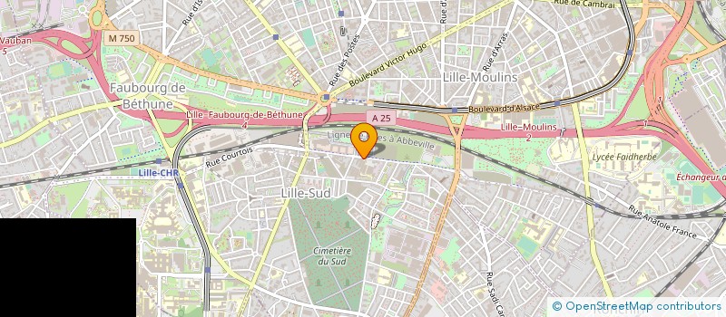 localisation de l'entreprise ASG à LILLE