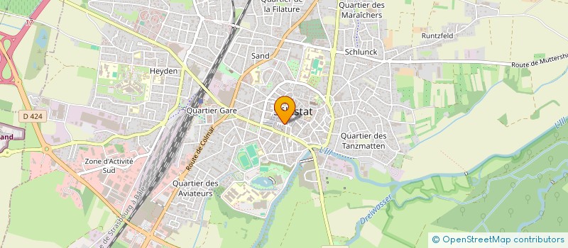 localisation de l'entreprise ASG à SELESTAT