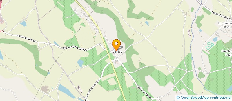 localisation de l'entreprise ASG  TECOU