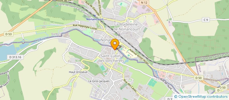 localisation de l'entreprise ASG à SAINT-LUBIN-DES-JONCHERETS