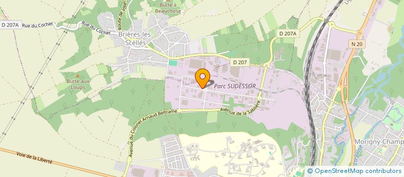 localisation de l'entreprise ASG (AMBULANCES SAINT GILLES) à ETAMPES