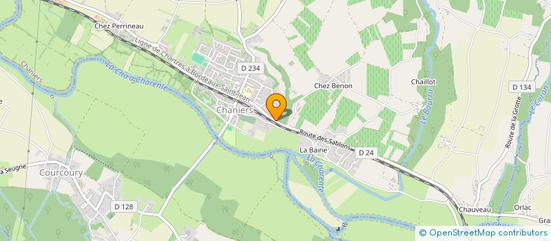 localisation de l'entreprise ASG CONSULTING à CHANIERS