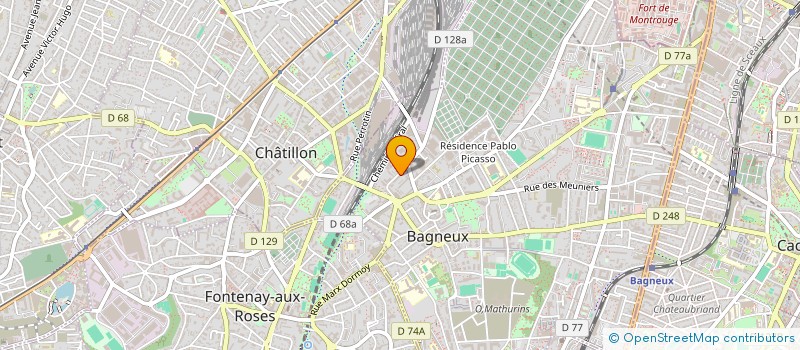localisation de l'entreprise ASG DEV à BAGNEUX