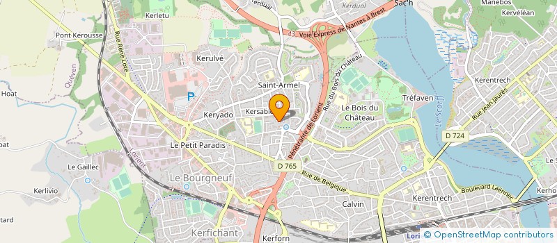 localisation de l'entreprise ASG DOMOTIQUE à LORIENT