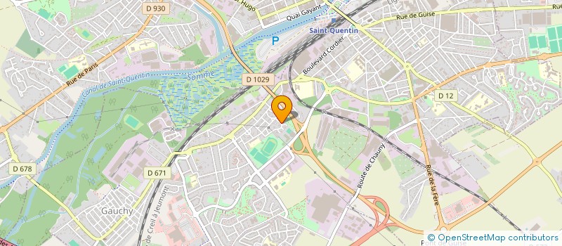 localisation de l'entreprise ASG GAUCHY ATHLETISME à GAUCHY