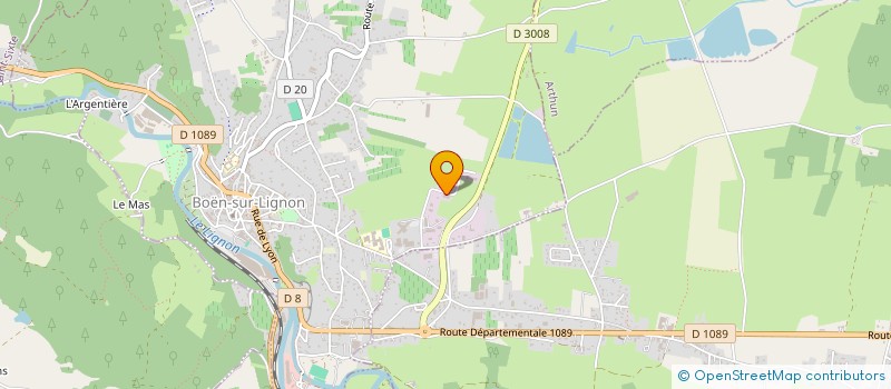 localisation de l'entreprise ASG HOLDING  BOEN-SUR-LIGNON