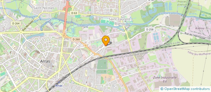 localisation de l'entreprise ASG IMMO  SAINT-LAURENT-BLANGY