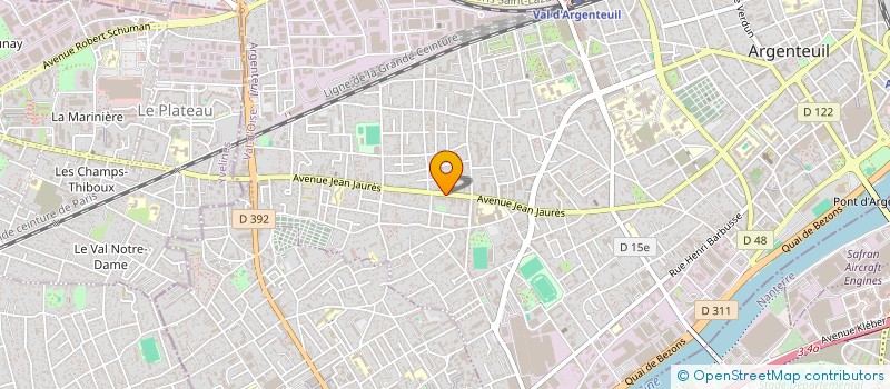 localisation de l'entreprise ASG MOTORS  ARGENTEUIL