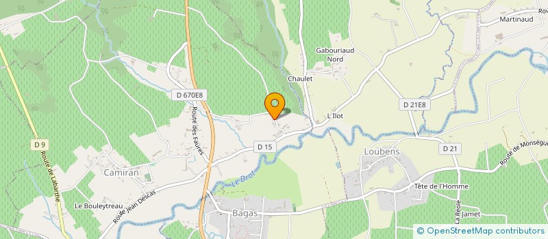 localisation de l'entreprise ASG VTC  CAMIRAN