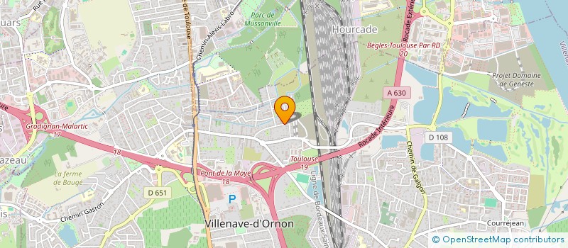 localisation de l'entreprise ASGARD  VILLENAVE-D'ORNON