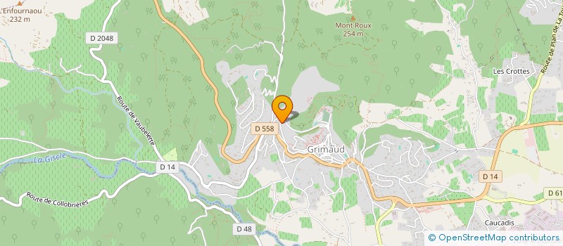 localisation de l'entreprise ASGBB à GRIMAUD