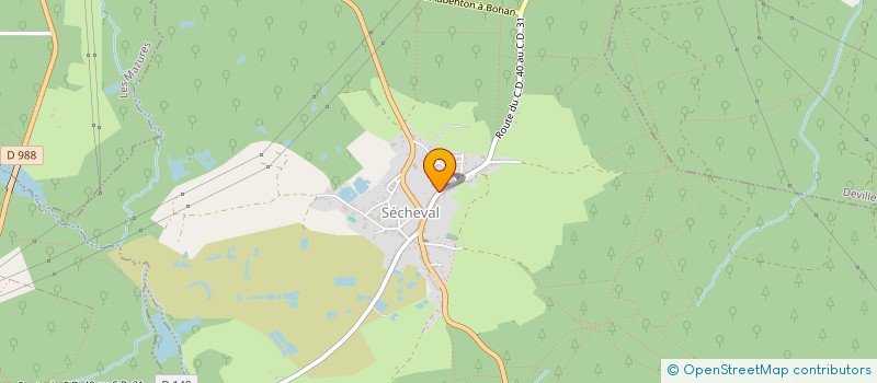 localisation de l'entreprise ASGN VOUZ  SECHEVAL