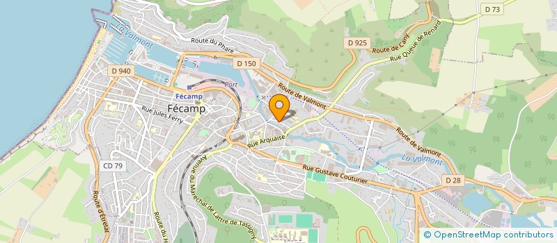 localisation de l'entreprise ASGO  FECAMP