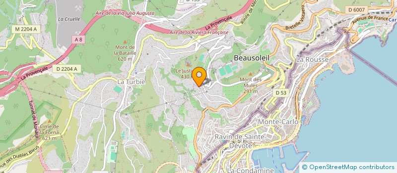 localisation de l'entreprise ASGP à LA TURBIE