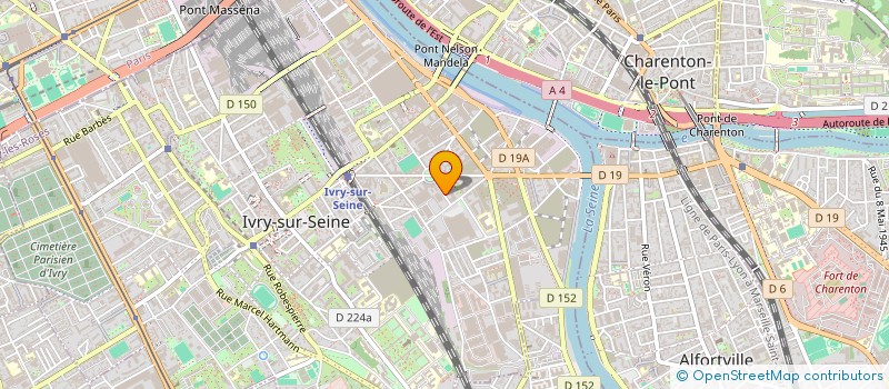 localisation de l'entreprise ASGPI - FORMATION & INSERTION EN SECURITE à IVRY-SUR-SEINE