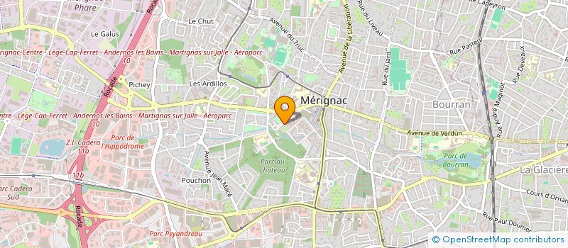 localisation de l'entreprise ASGRH  MERIGNAC