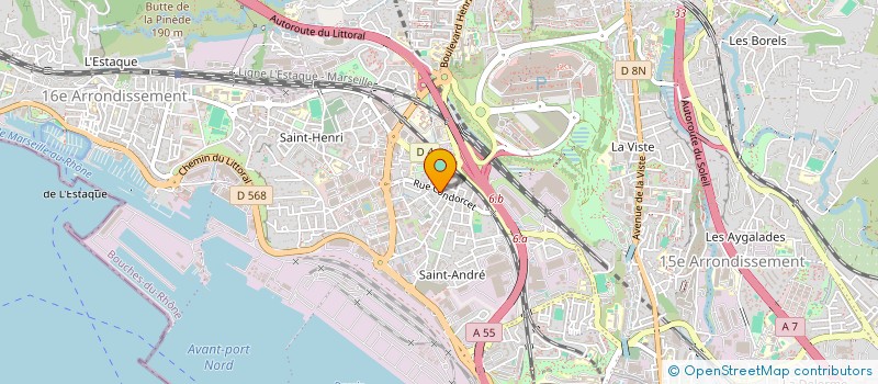 localisation de l'entreprise ASGTP MEDITERRANEE à MARSEILLE
