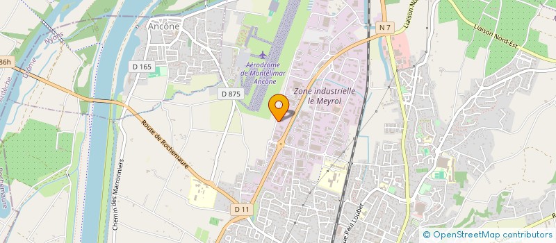 localisation de l'entreprise ASGTS à MONTELIMAR