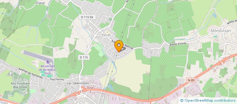 localisation de l'entreprise ASH  YVRAC