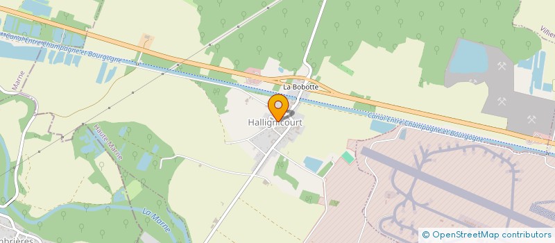 localisation de l'entreprise ASH à HALLIGNICOURT