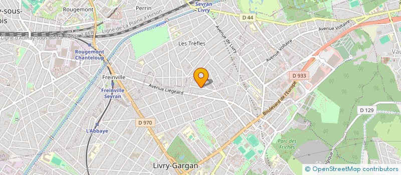 localisation de l'entreprise ASH à LIVRY-GARGAN