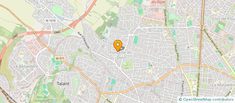 localisation de l'entreprise ASH  FONTAINE-LES-DIJON