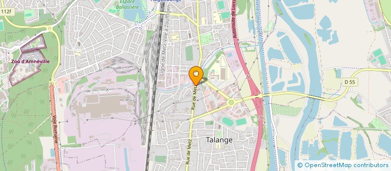 localisation de l'entreprise ASH  HAGONDANGE